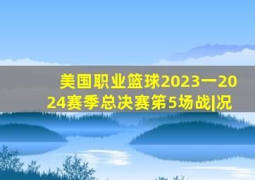 美国职业篮球2023一2024赛季总决赛笫5场战|况